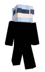 tropical blue and moon raker Minecraft skin — Slim model — first worn by Lugattu