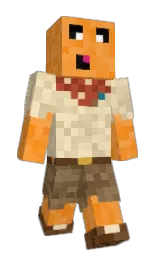 yellow orange and sea buckthorn Minecraft skin — Slim model — first worn by kooksii
