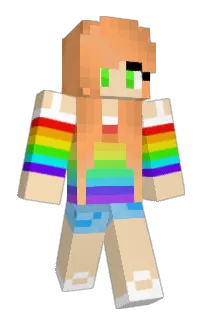 Front of CakeMix's skin