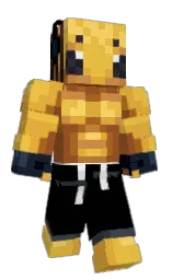 black and desert Minecraft skin — Classic model — first worn by BuzzBuzzBee3