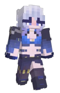 Front of Rocktherace's skin