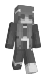 black and scorpion Minecraft skin — Classic model — first worn by BITNW