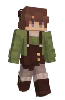 Front of theBlueberryBug's skin