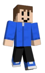 royal blue and irish coffee Minecraft skin — Classic model — first worn by TheoGR16