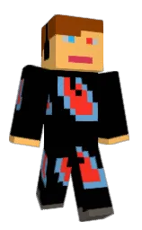 black and koromiko Minecraft skin — Classic model
