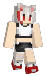 negroni and swirl Minecraft skin — Classic model — first worn by MowmiByakuAwoo
