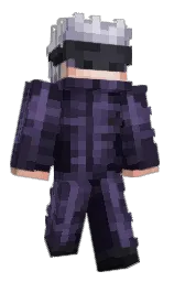 cinder and steel gray Minecraft skin — Slim model — first worn by Lodocom