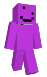 medium purple and white Minecraft skin — Classic model