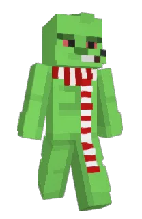 Front of hewty's skin