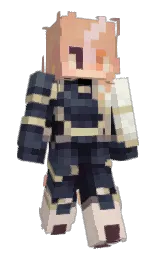 bright gray and steel gray Minecraft skin — Slim model — first worn by quacktwins