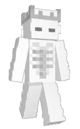 white and mercury Minecraft skin — Classic model
