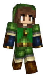 clover and palm leaf Minecraft skin — Classic model