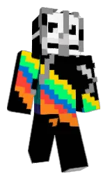 Oblexity's Minecraft skin wearing the Pan cape