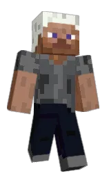 ebony and ceramic Minecraft skin — Classic model
