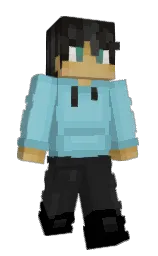 half baked and black Minecraft skin — Slim model