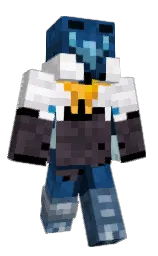 CleanLuckyEmu's Minecraft skin wearing the Migrator cape