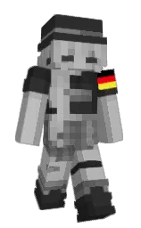 ItzAim's Minecraft skin wearing the Pan cape
