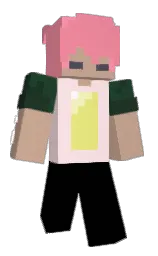 pink salmon and cinderella Minecraft skin — Slim model