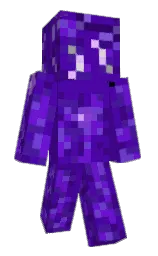 purple and electric violet Minecraft skin — Classic model