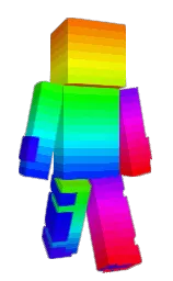 international orange and blaze orange Minecraft skin — Slim model