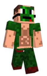 hit pink and antique brass Minecraft skin — Classic model