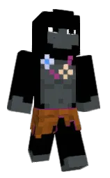 black and nero Minecraft skin — Classic model