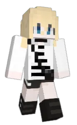 Minecraft-Skin in white und cod gray — Modell: Schmal — zuerst getragen von wasabidesu