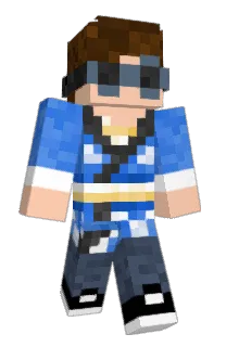 Front of DipStain's skin