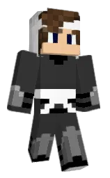 mine shaft and white Minecraft skin — Classic model
