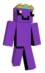 purple heart and old gold Minecraft skin — Classic model