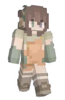 Front of itspaintrey's skin