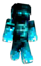 black and white Minecraft skin — Classic model