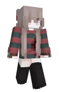 Front of audrie's skin