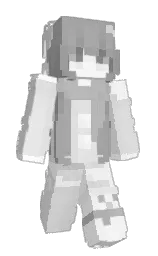 mercury and white Minecraft skin — Slim model