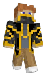 black and mine shaft Minecraft skin — Classic model
