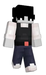 black and pearl bush Minecraft skin — Classic model — first worn by Archwilio