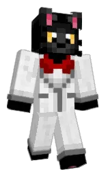 concrete and black Minecraft skin — Classic model