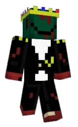black and kaitoke green Minecraft skin — Classic model