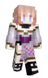 petite orchid and old lace Minecraft skin — Slim model — first worn by AceThePixie