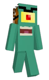 ocean green and paradiso Minecraft skin — Slim model — first worn by ItzAComet