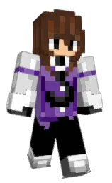black and metallic bronze Minecraft skin — Classic model