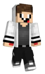 Cacikk's Minecraft skin wearing the 15th Anniversary cape