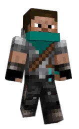 sherpa blue and black Minecraft skin — Classic model