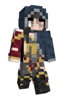 Front of Helegne's skin