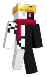 white and shark Minecraft skin — Slim model — first worn by N_BL