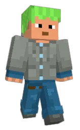 AffectedCarton5's Minecraft skin wearing the Vanilla cape