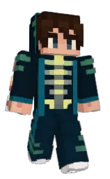 black pearl and crowshead Minecraft skin — Slim model