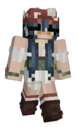 vanilla and cloud Minecraft skin — Slim model — first worn by Shuchu57