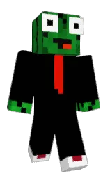 black and white Minecraft skin — Classic model — first worn by TonacyTytanik