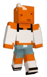 clementine and dawn pink Minecraft skin — Classic model